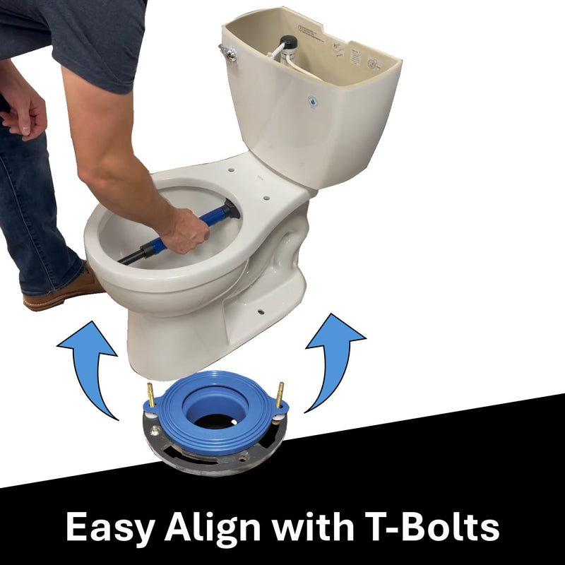 Plumber's Toilet Lift & Carry Tool | Easily Line up T-Bolts | USA & Patented | Pick Up Stix®
