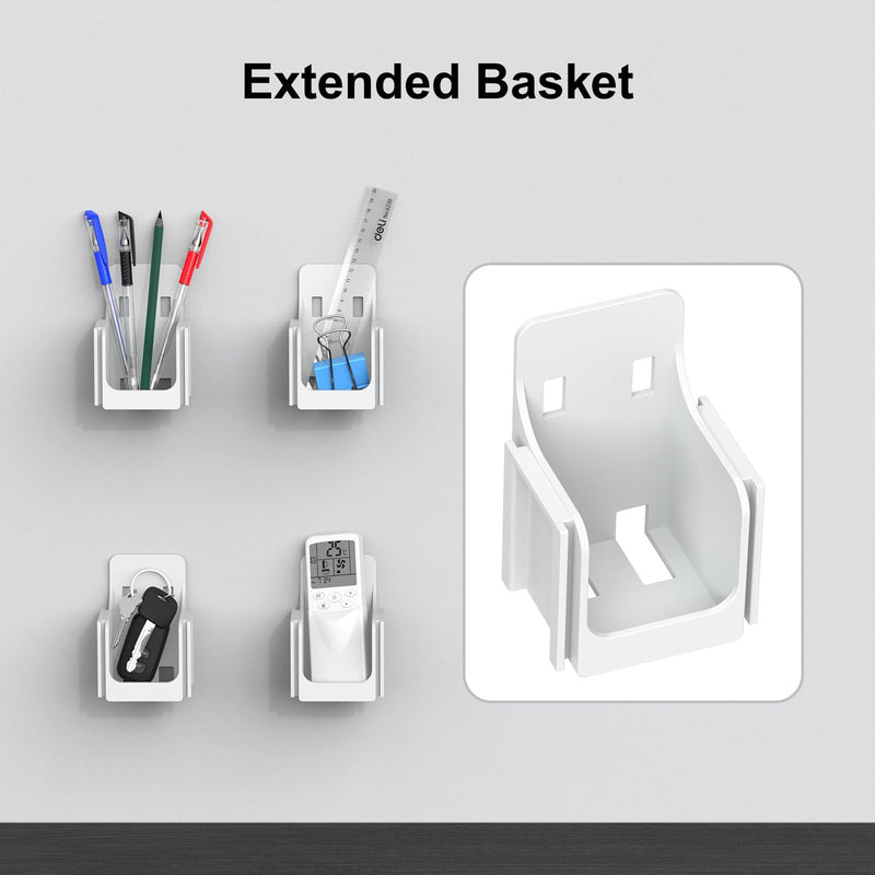 VESA Mount for Mac mini M4 with Storage Baskets – Wall & Monitor Mounting Bracket, Anti-Scratch & Non-Slip Design, Full Port Access, Compatible with VESA 75x75mm & 100x100mm, Not for M1/M2