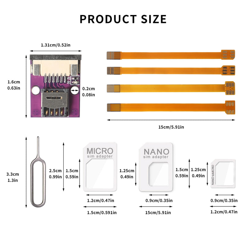 ESIM to Nano SIM Card Extension Cable ESIM Card Adapter Conversion Board ESIM Experimental Test