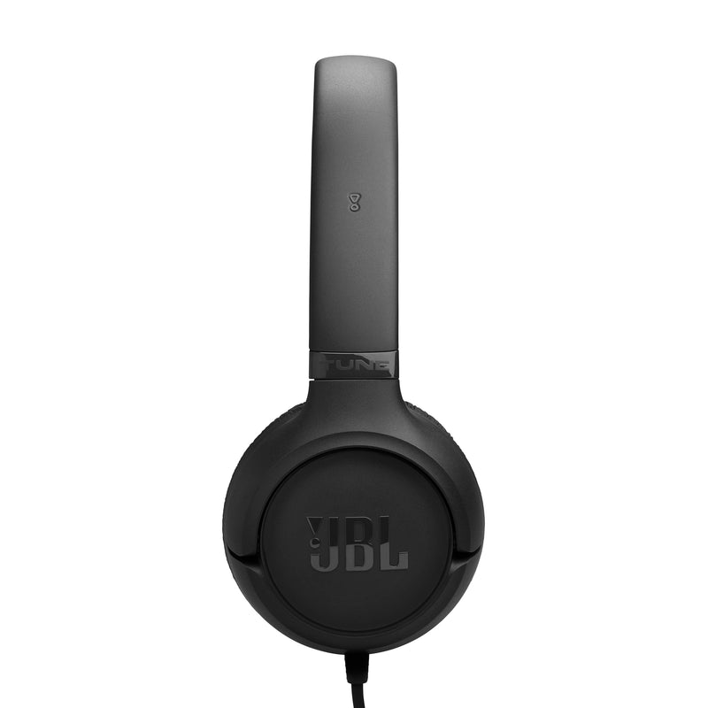 JBL Tune 530C - Wired On-Ear Headphones - Black | JBL Pure Bass Sound, Hi-Res Audio, Wide compatibility, 3-button remote with microphone, Easy EQ presets