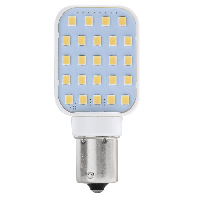 2 Pack Rotating Super Bright 300 Lumen 1141 1156 Wedge RV Interior LED Light 24-SMD Camper Trailer Lamp Bulb 10-24V Natural White (2)