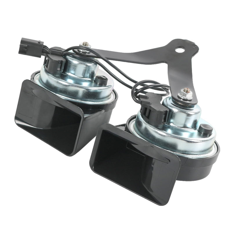 Horn Assembly with Bracket Dual Note Electric Horn Level 2 Compatible with Ford F-150 2015-2022 Expedition 2018-2022 Replaces# ‎‎FL3Z-13832-C