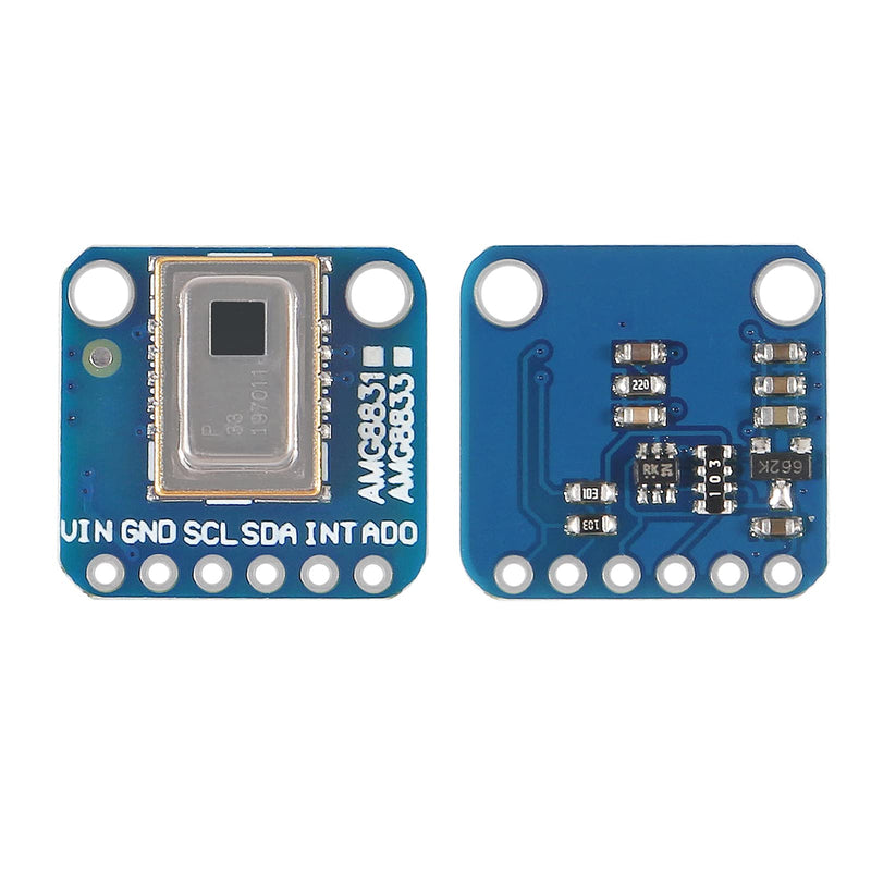 AMG8833 8 * 8 IR Thermal Camera Sensor Breakout Imager Array Temperature Sensor Module Grid-Eye 8x8 Infrared Camera Module Array Board IIC I2C 3-5V for Raspberry Pi AMG-8833 AMG8833