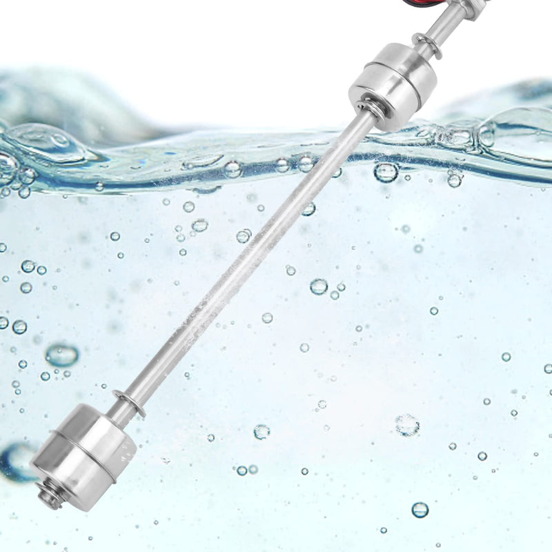 Float Switch Water Level Sensor Stainless Steel Double Ball Horizontal Liquid Level Control for Water Tank Pool Pump Aquarium Pond(250mm / 9.84in) 250mm / 9.84in