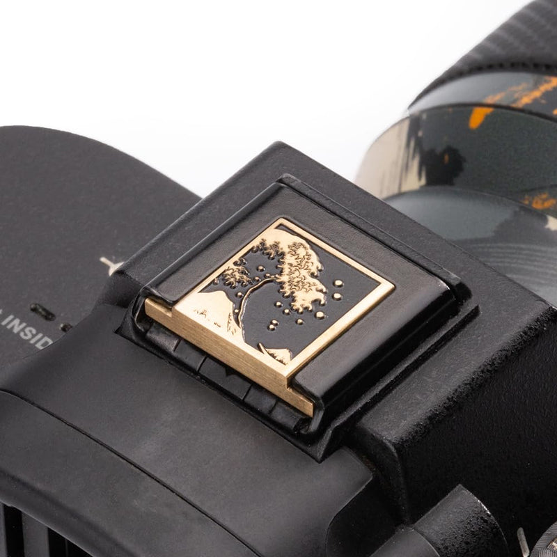 Kanagawa Wave Pattern Camera Metal Hot Shoe Cover for Sony A1 A7C A7CR A7CII A7R A7M2 A7M3 A6700 A6600 A6500 A6400 A6300 (Copper Alloy-for Sony) Copper Alloy-For sony