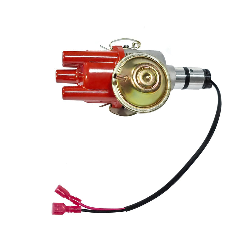 034 Vacuum Advance Electronic Distributor Red Fits for VW Bug Bus Ghia Beetle Fastback Karmann Transporter 0231170034EL, 0231170034