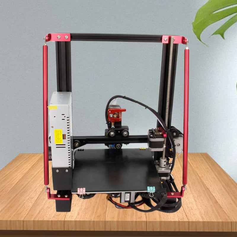 Supporting Pull Rod Kit Aluminum Alloy Upgrade Red Tie Rod Set for Ender 3/Ender 3 V2/Ender 3 pro 3D Printer (365mm/14.4") 365mm/14.4"