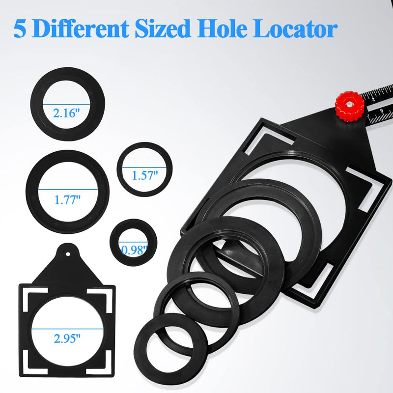 16-Sided Multi Angle Measuring Ruler, Angle Finder with Opening Locator | Heavy-duty aluminum alloy design for precise marking and layout on tile, flooring, roofing and carpentry projects