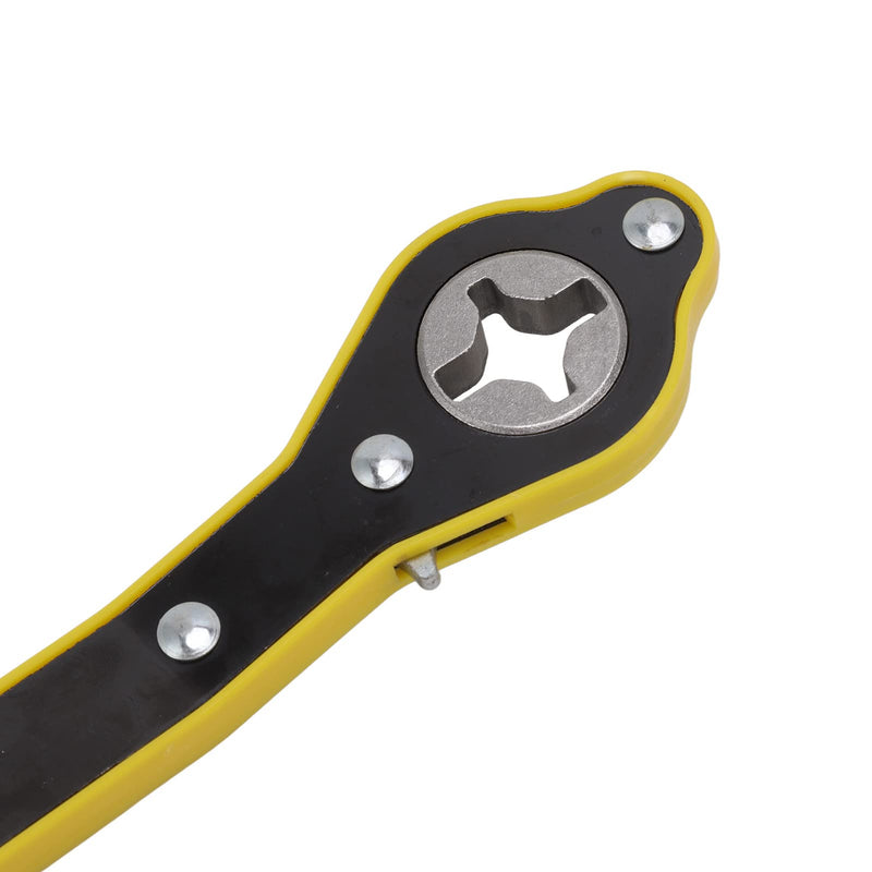 Car Jack Wrench, 360° Swivel Labor-Saving Jack Ratchet Wrench with 34cm Long Handle, Scissor Jack Lift for Wheel Tire Removal Repair