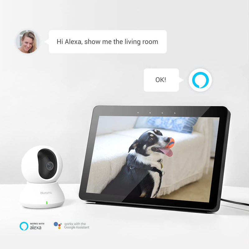 blurams Cameras for Home Security 3Pcs, Security Camera 2K, Indoor Camera for Home/Baby/Dog, Motion Tracking, IR Night Vision, 2-Way Audio, Siren, Compatible with Alexa & Google Assistant & IFTTT