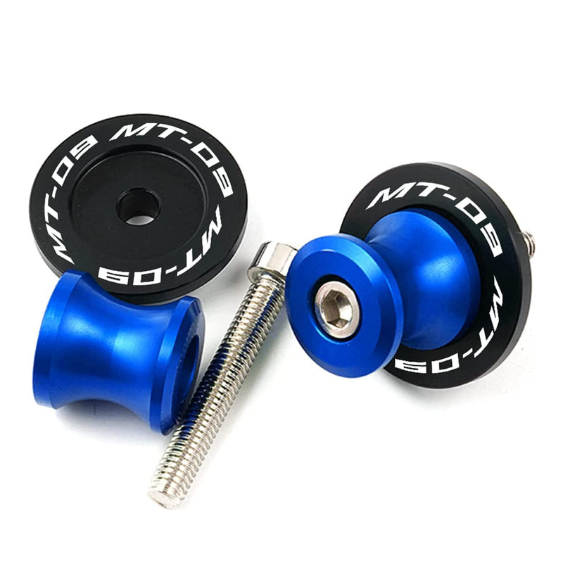 Fit For YAMAHA MT09 SP 2025 Tracer mt 09 2024 FZ09 2014-2021 2022 2023 MT-09 2021 MT09 accessories 6MM Motorcycle CNC Swingarm Spools Slider Stand Screws (Blue) Blue