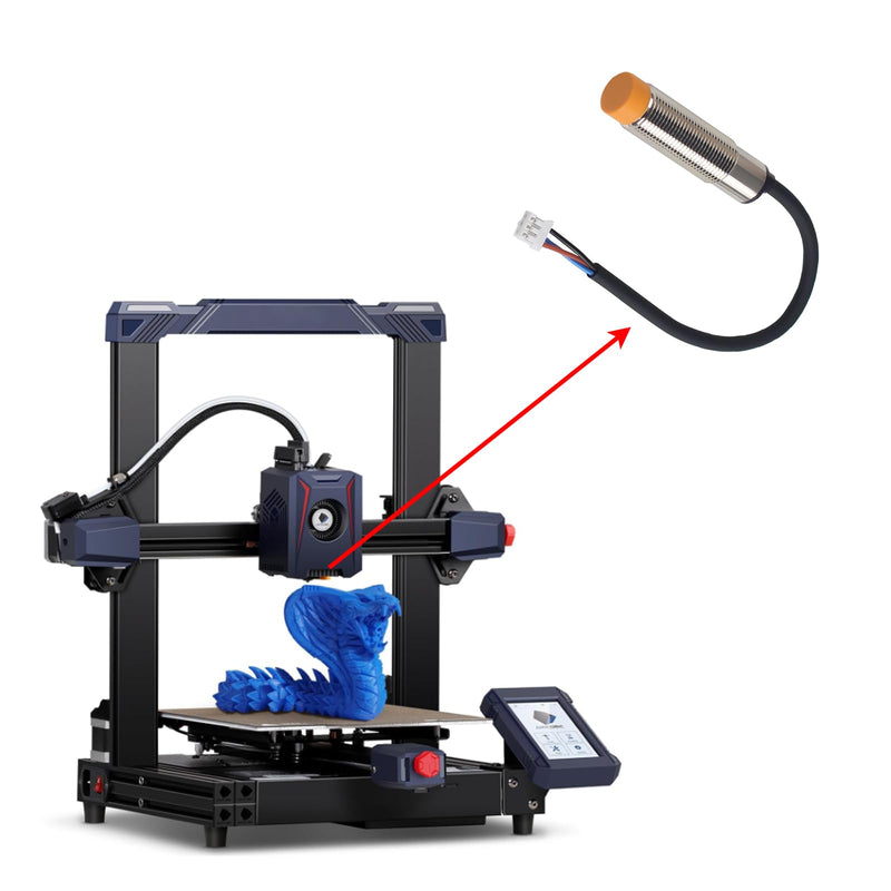 FYSETC 3D Printer Accessories - Kobra2 Replacement Part: Auto Bed Leveling Sensor Pinda Probe M12 Capacitive Proximity Switch Leveling Tool for Heated Bed