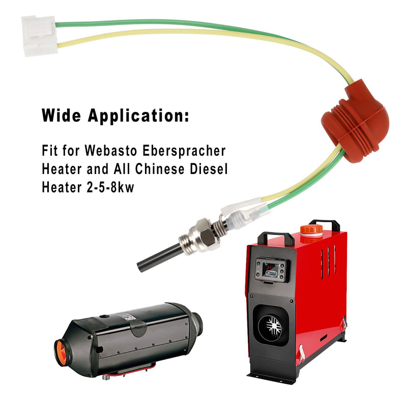 Diesel Heater Glow Plug Repair Kit, 12V 24V 5KW 8KW Parking Diesel Heater Glow Ignition Plug Kit with Filter, Car Heater Repair Parts Fit, Diesel Heater Accessories