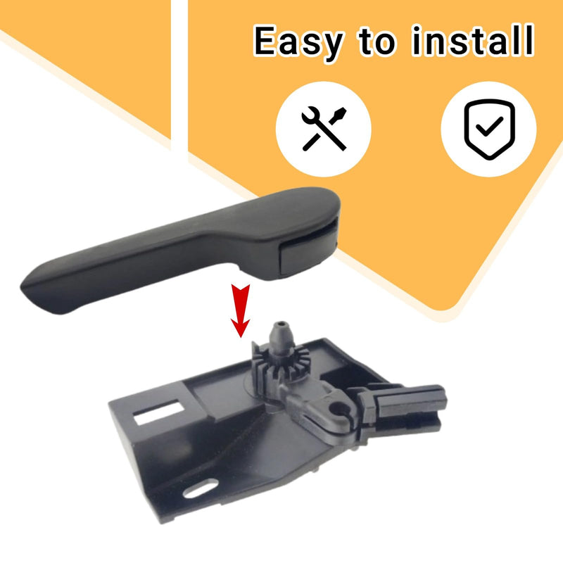 Engine Hood Latch Release Handle Rod with Base Compatible with VW Passat CC Golf Jetta Eos GTI Tiguan 1J1823533C82V 1J1823533C71N 7E18235339B9 1K1823633B 1K1823633