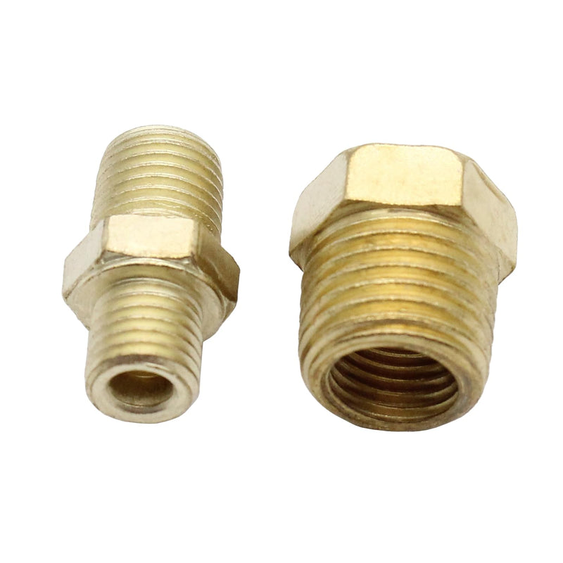 Mechanical 72'' Oil Pressure Gauge Tubing Kit with Copper Tube and Threaded Parts, Universal Fit
