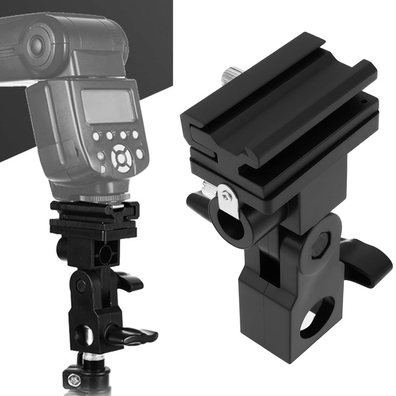 SING F LTD 2pcs Flash Hot Shoe Umbrella Bracket 1/4 in Thread Compatible with Most Photographic Equipment