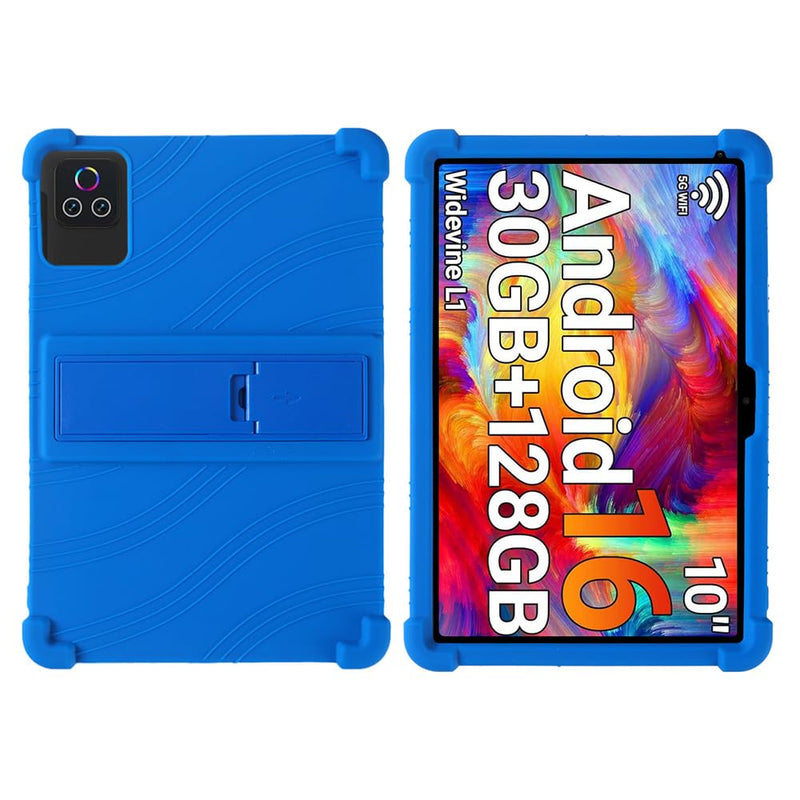 Silicone Case for Urao X109 Tablet 10.1 inch Android 16 Tablet 10.1 inch | Soft Friendly Adjustable Stand cover for Urao X109 Tablet 10.1" 2026 Dark Blue