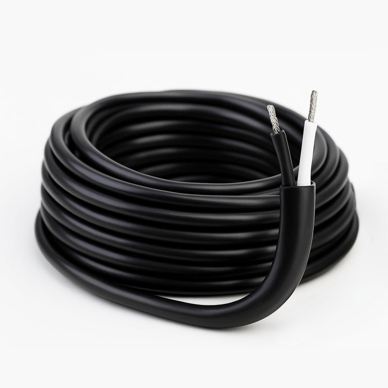 South Bend Components 18/2 AWG Oxygen-Free Marine Grade Tinned Wire, Exceeds UL 1426, USCG and ABYC standards,IP68 Waterproof Stranded for Boat, Automotive, RV, Solar, LED Strips (18/2 Round, 25 feet) 18/2 Round