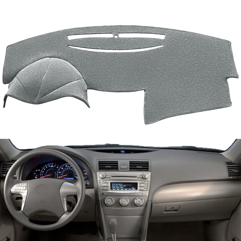 Dash Cover Mat Pad Custom Fit for Toyota Camry 2007 2008 2009 2010 2011 Dashboard Cover Carpet Cap Protector (Dark Gray) Y27 07-11 DarkGray