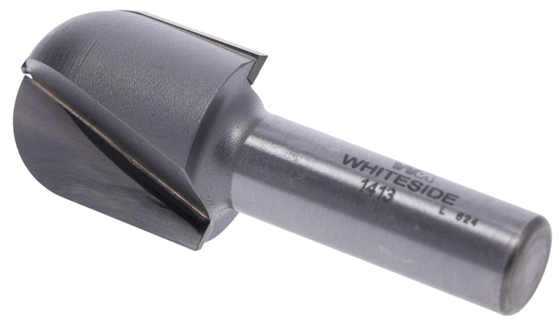 Whiteside 1413 Round Nose Router Bit: 1 Inch Cutting Diameter, 1/2 Inch Shank, 1-1/4 Inch Cutting Length, 1/2 Inch Radius