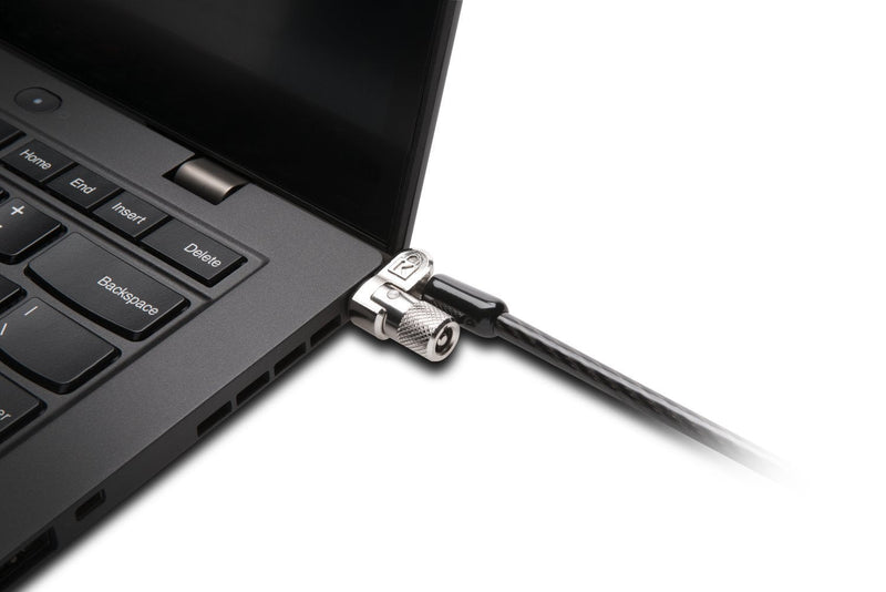 Kensington T-Bar Standard Keyed Lock Slot for Laptops, Durable 6’ Carbon Steel Cable Computer Lock, K65035AM Small Cable Lock