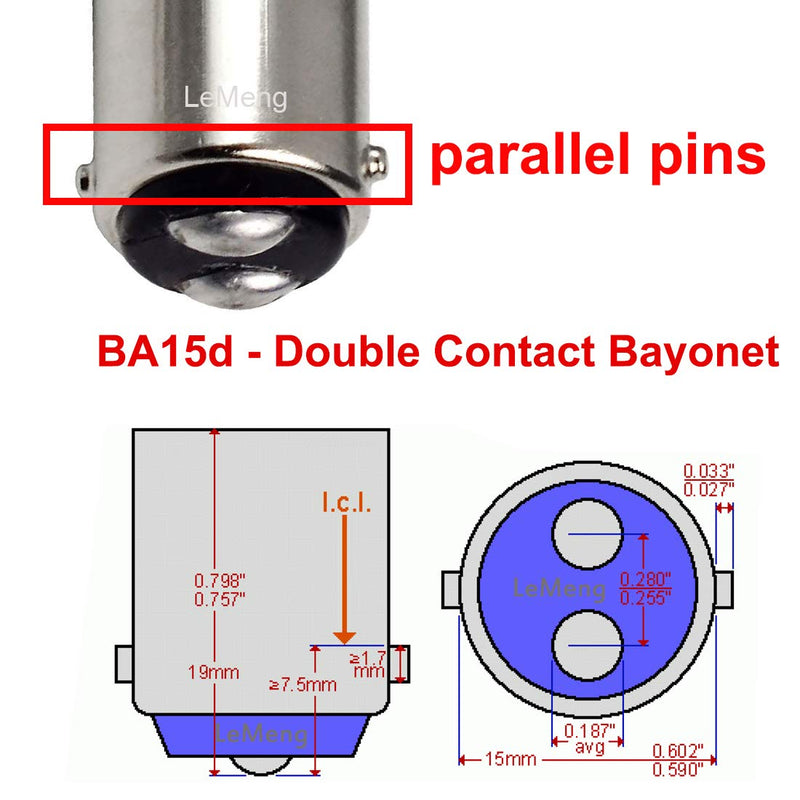 12V BA15D LED Bulb 1076 1142 1176 1004 S8 3W 300Lm 2700K Warm White,DC Bayonet Double Contact Base, RV Camper Motorhome Marine Boat Trailer Landscape Deck Step Path Light, Pack of 4 BA15D warm white