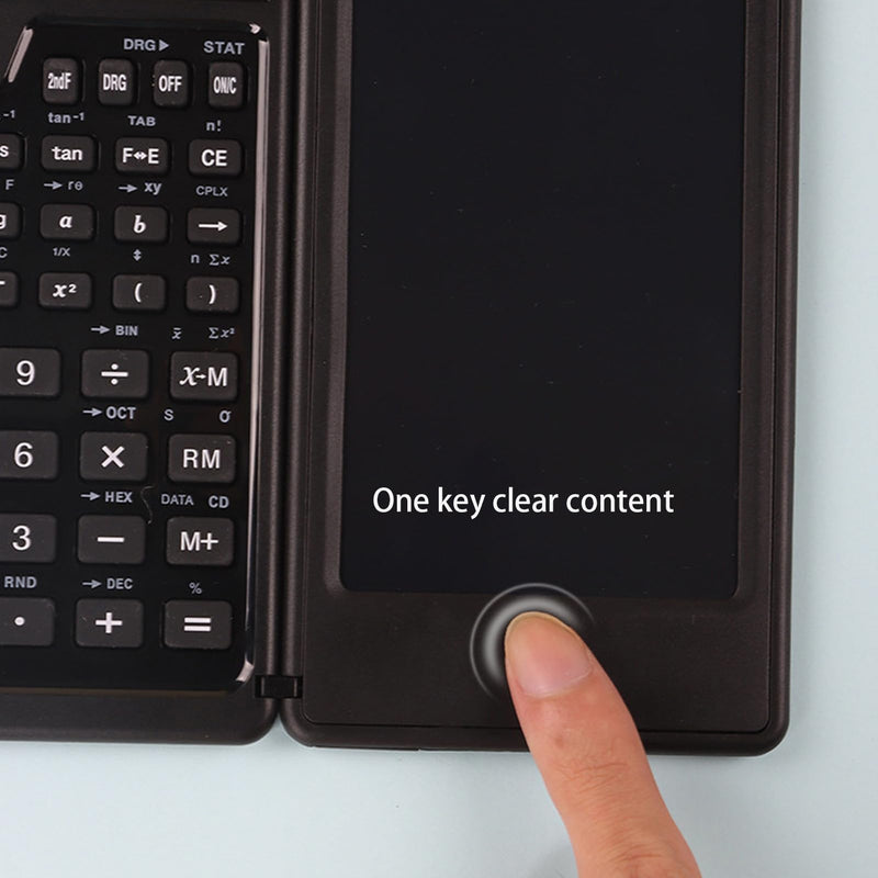 Scientific Calculators for Students with Drawing Pad & Pen, Calculator with Notepad, Desktop Small Pocket Calculator for Office, Middle, High School & College