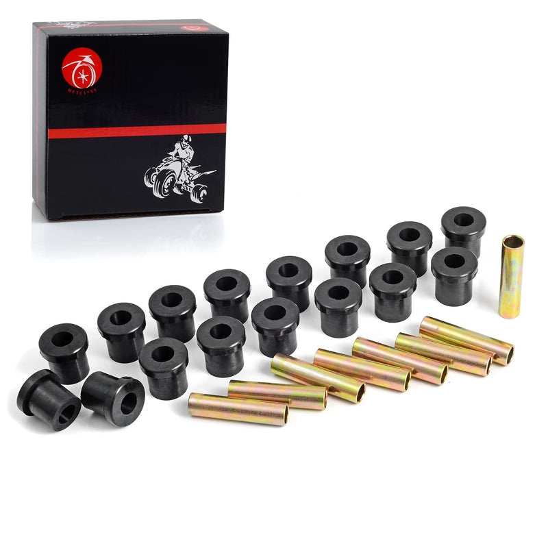 Front Leaf Spring Bushing & Rear Leaf Spring Bushing & Sleeves Kits Compatible with Club Car DS Golf Cart 1981-Up EZGO TXT/Medalist 1994-up
