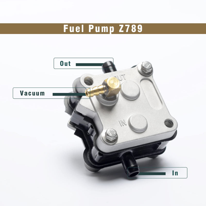 Upgraded Fuel Pump Z789 Compatible with Mercury Outboard 14360A16 14360A41 14360A43 14360A50 14360A71 14360A73 14360A78 2 Stroke 98766-C1 30 40 45 55 65 75 80 90 100 125 150 175 200 250 300 HP