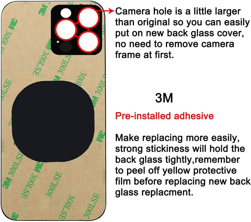 Original Back Glass Replacement for iPhone 11 Pro Max 6.5 Inch All Carriers with Pre-Installed Adhesive and Repair Tool (Gold, iPhone 11 Pro Max) Gold