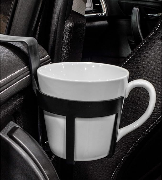 Custom Accessories 92200 Large Plastic Cup Holders, Black, Pack of 2