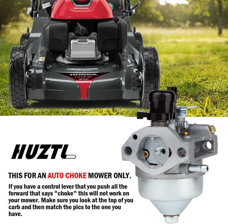 HUZTL 16100-Z0Y-M42 Carburetor for Honda GCV190LA Engine HRX217 K1 K2 K3 K4 K5 Lawn Mower - Auto Choke