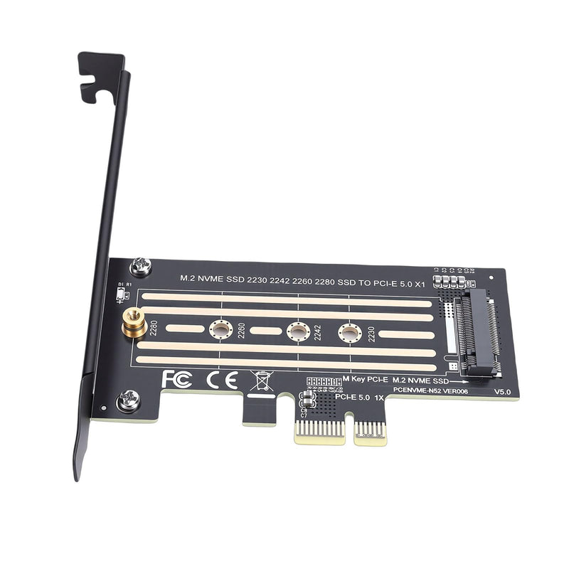 Generic M.2 NVMe to PCIe X4 5.0 Adapter, Stable 32Gbps Speed M2 SSD Expansion Card for 10 11, Computer Upgrade Solution