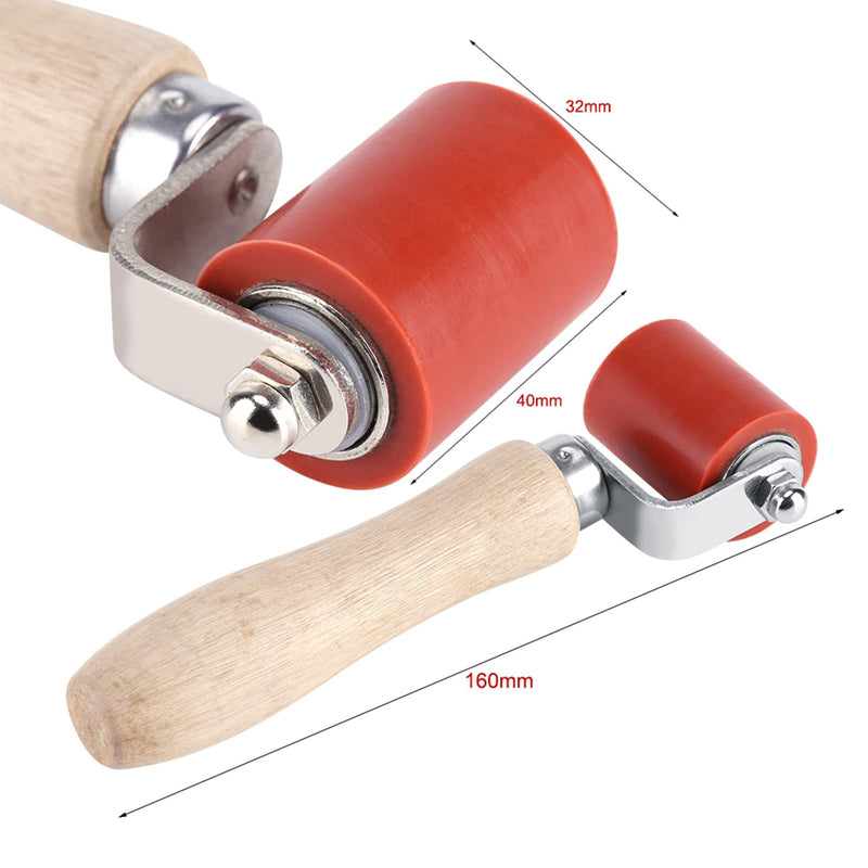 1-3/4 Inch Heavy Duty 45mm Silicone Seam Roller for PVC/TPO/EPDM Roofing Decking Membrane and Tarpaulin Welding, Automotive Audio Sound Deadening Silicone Hand Roller