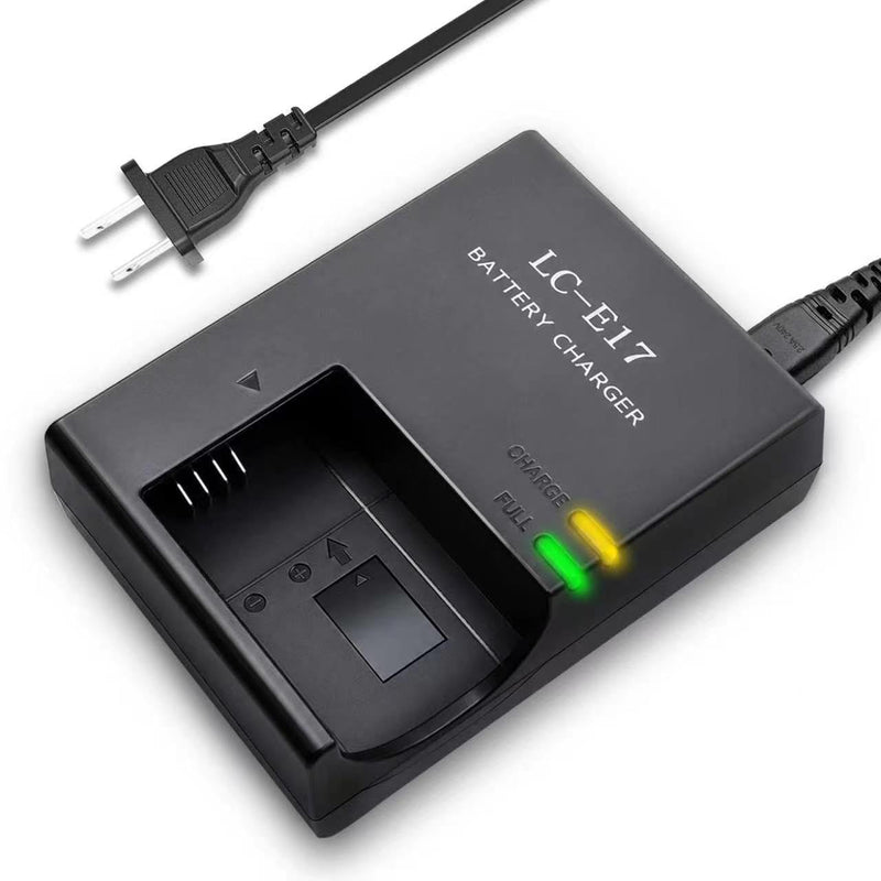 LC-E17 LC-E17E Charger Replacement for Canon EOS RP R10 Rebel T7i T6i | Smart camera battery charger for LP-E17 EOS Rebel T6s, SL3, SL2, EOS 77D, 200D, 250D, 750D, 760D, 800D, 850D