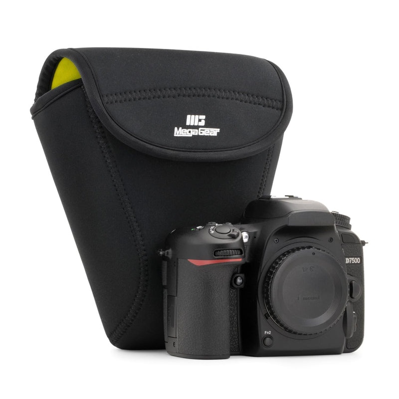 Mega Gear Nikon D7500 (18-140mm) Ultra Light Neoprene Camera Case, with Carabiner - Black - MG1252