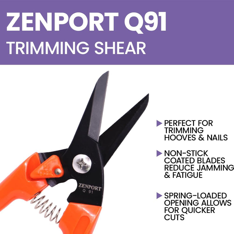 Zenport Q91-3PK of Pruners, Zen-Magic, Ultra Twig and Hoof Trimming Shear, Twin-Blade, 7.5-Inch Long, 3-Pack