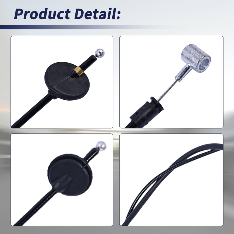 Hood Latch Release Cable 3CM823535 Compatible with Volkswagen Atlas 2020 2021 2022 2023