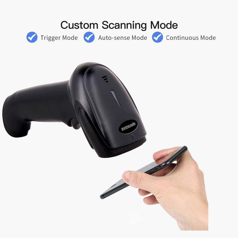 Alacrity 1D 2D Barcode Scanner with Adjustable Stand Handheld Handsfree USB QR Barcode Reader Wired Plug and Play Automatic Scanning Available CMOS Image Bar Code Reader 2D with Stand USB