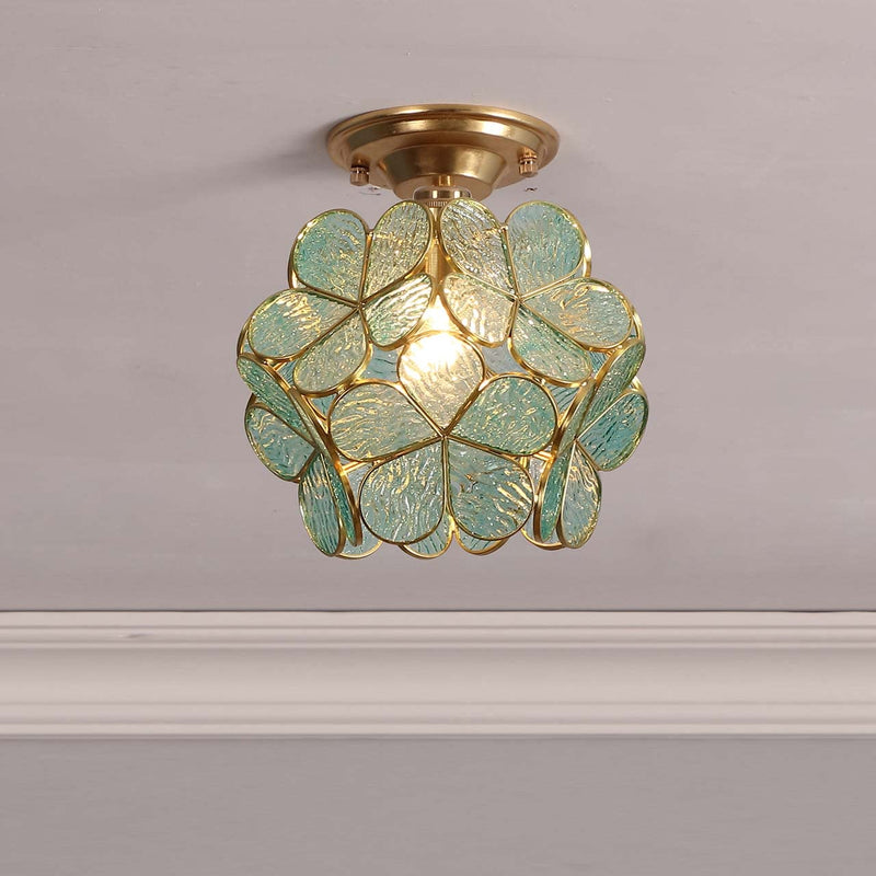Bieye CC03 Antique Electroplated Brass Close-to-Ceiling Light Fixture Canopy Kits for Living Room Hallway