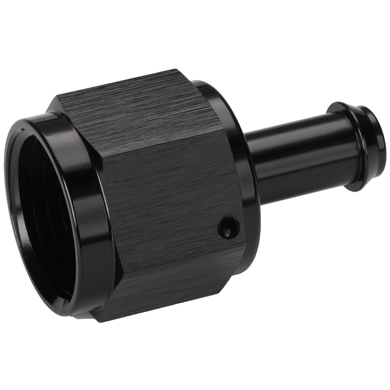 10AN Female to 3/8 Barb Hose Fitting Adapter Straight Swivel Aluminum Black 10AN to 3/8" Black - Straight
