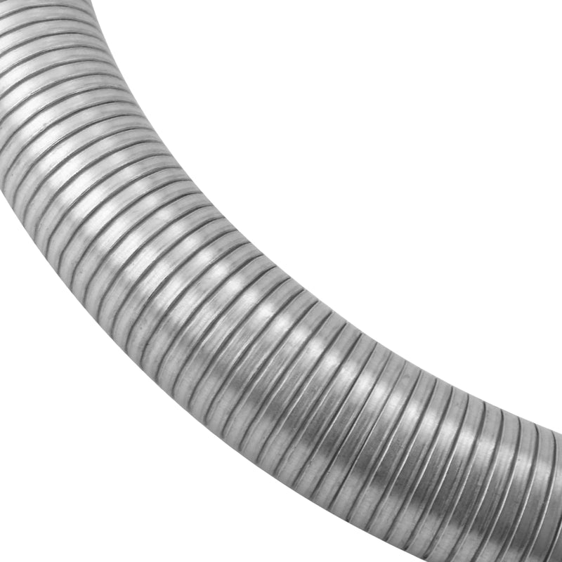 1.75" x 16.5" Length Universal Stainless Steel Exhaust Flex Pipe, 1.75 Inch Flexible Exhaust Pipe 1.75'' x 16.5‘’