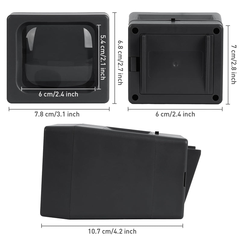 35mm Slide and Film Viewer, 2X Magnification Negative Viewer, Desk Top LED Lighted Illuminated Viewing Old Slides (2 AAA Batteries Included)