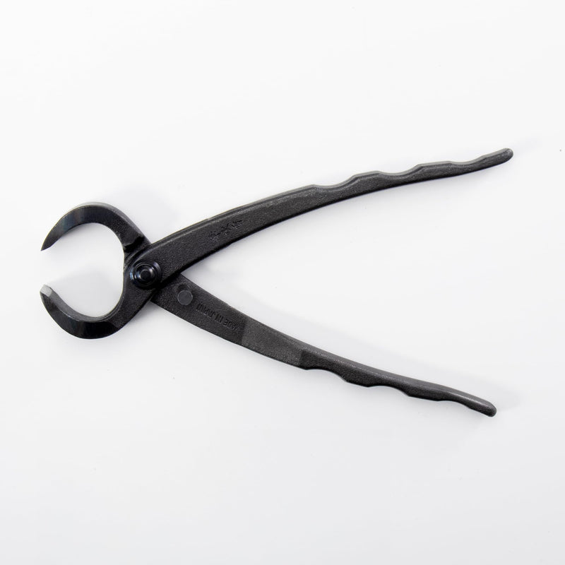 Wazakura Hand Forged Bonsai Root Cutter MADE IN JAPAN 6.7 inch (170 mm), Black Carbon Steel Bonsai Tree Cutter for Branch and Roots, Multipurpose Japanese Gardening Tools (Wave-Grip) Wave-grip
