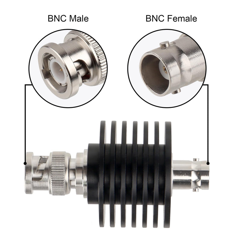 XRDS -RF 10W 6dB 50 Ohm BNC Male to Female Coaxial RF Attenuator for Signal Reduction, Testing & Telecommunications