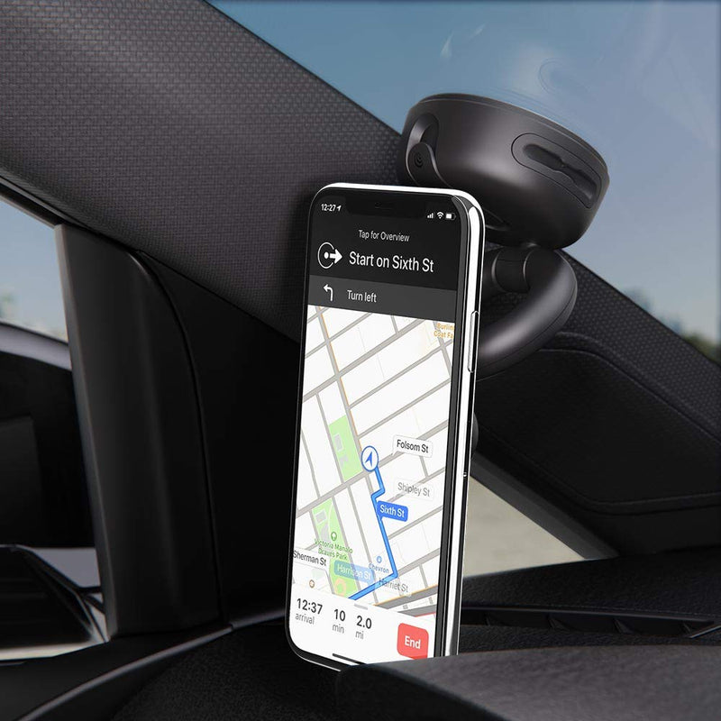 PopSockets Car Vent Phone Mount- White | Air Vent Clip, Compatible with PopSockets, Hands-Free, White Dash/Desk Mount