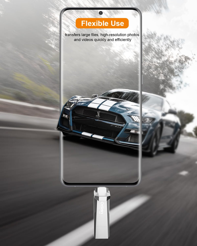 1TB External Portable SSD USB Solid State Drive Up to 1000MB/s USB 3.2 Gen 2 Dual Drive Type C + USB A Solid State Thumb Drive for Phone/Android Laptops/Windows/Mac, Silver 1T