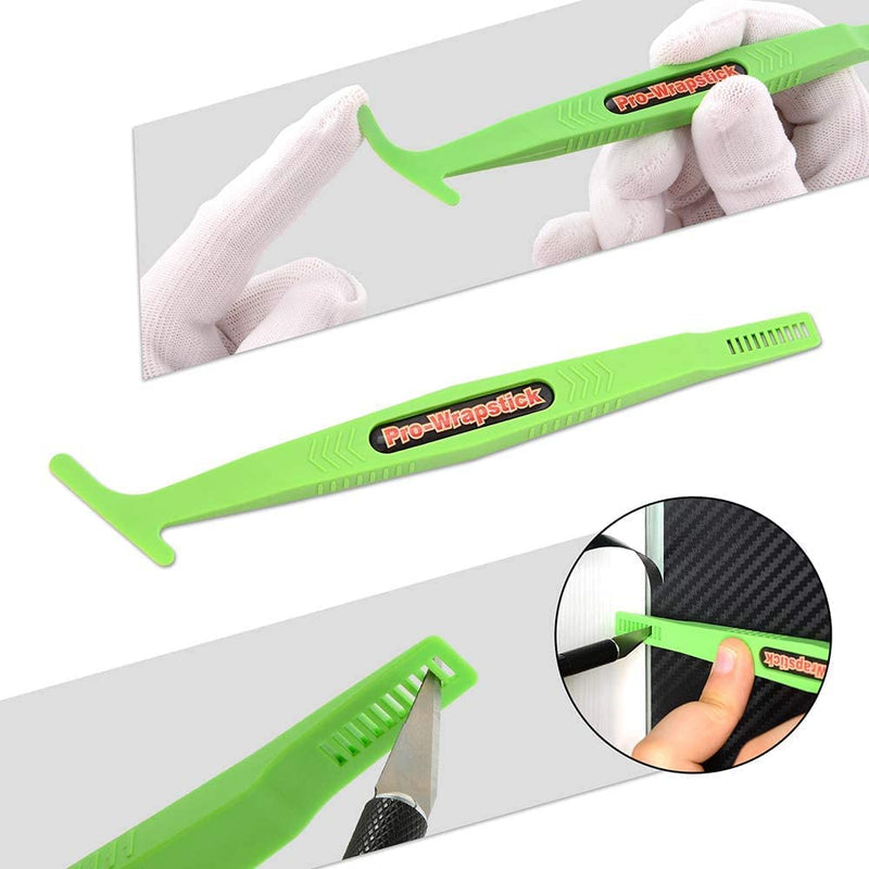 Vehicle Vinyl Wrap Tool Kit Car Wrap Kit Include Vinyl Squeegee, Film Cutter, Air Release Pin, Utility Knife Wrap Tools for Car Wrapping Window Film Application PPF Installation & Wallpaper Smoothing CR-002