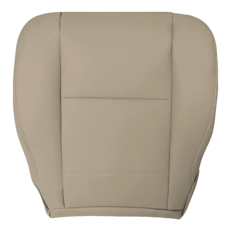 NLQR Front Driver or Passenger Side Bottom Replacement Seat Cover Tan Microfiber Leather Compatible with Toyota Sequoia Tundra 2000 2001 2003 2004 2005 2006