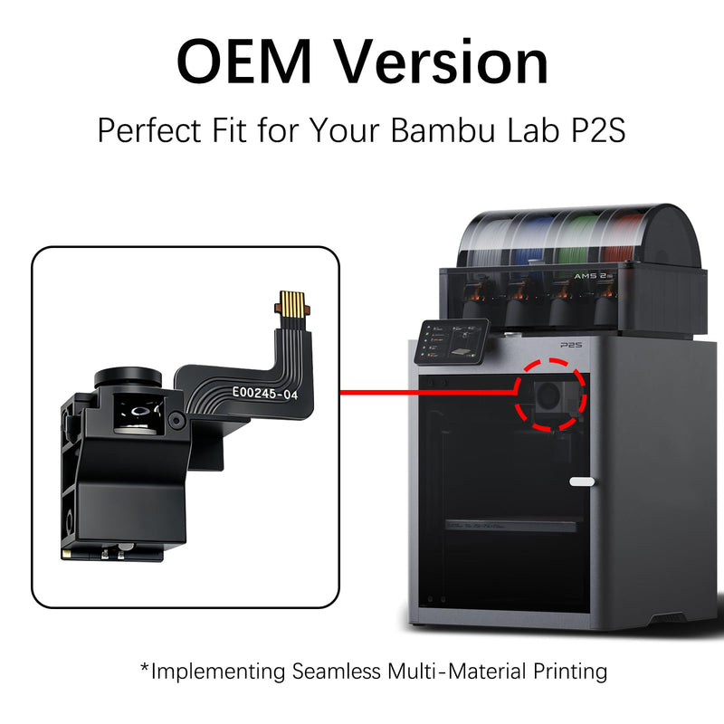 Original Bamboo P2S Extruder Filament Sensor – Hall Switch Technology for Accurate Filament Runout Detection & Cutter Position Monitoring – Prevents Print Failures for Bambu Lab P2S Filament Sensor